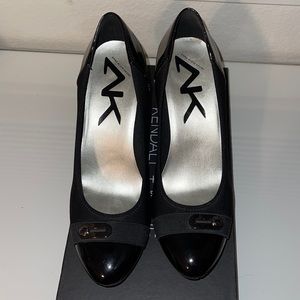 Anne Klein Sport Black Wedge Shoes Size 9 1/2